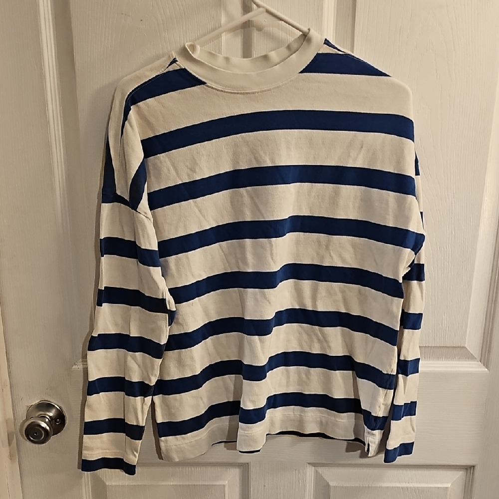 AYR Classic Blue and White Striped Top